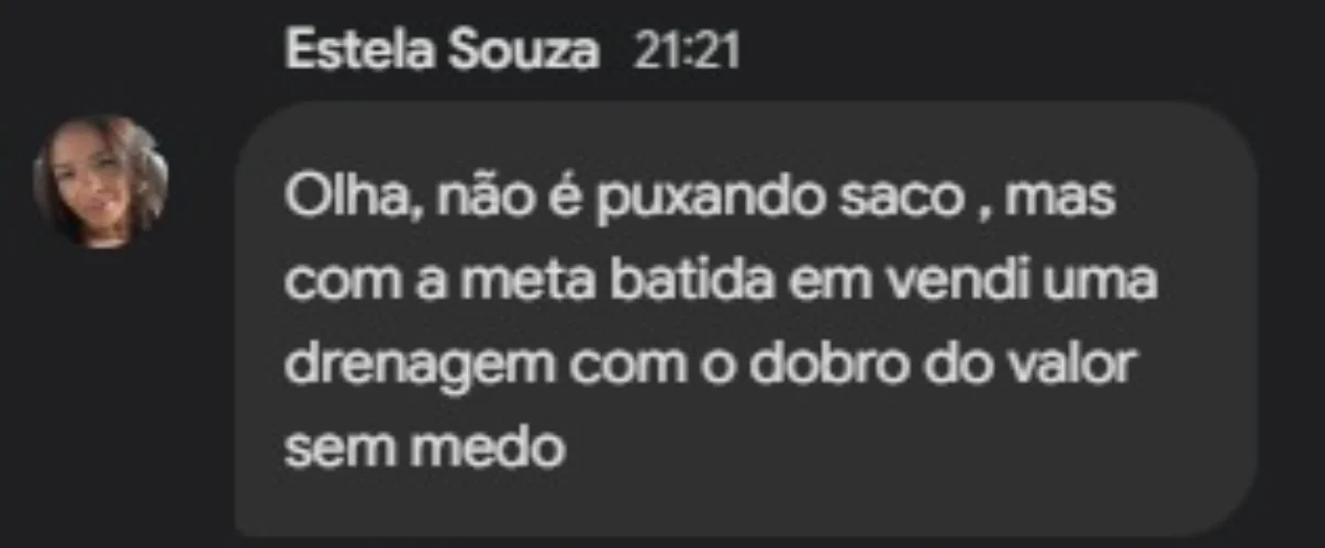 Depoimento de aluna