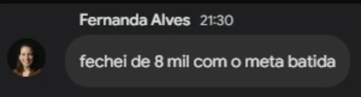 Depoimento de aluna