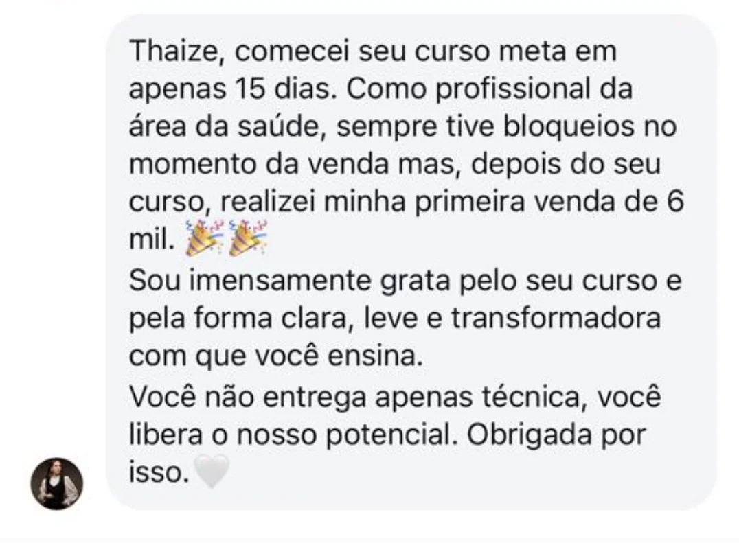 Depoimento de aluna