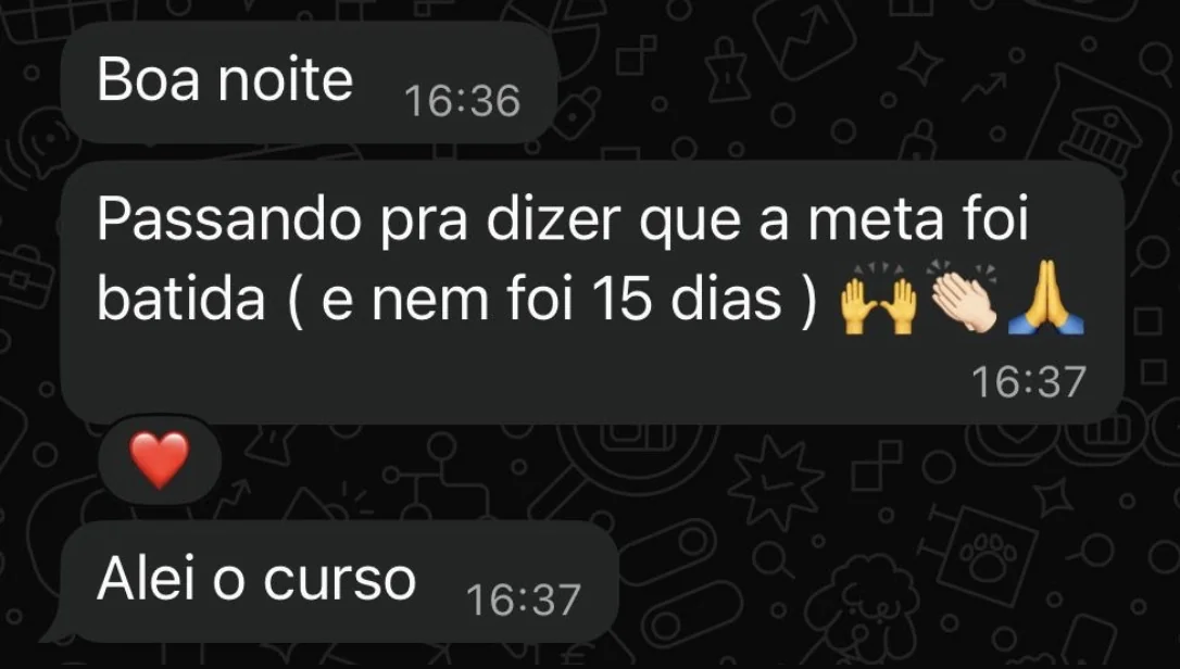 Depoimento de aluna