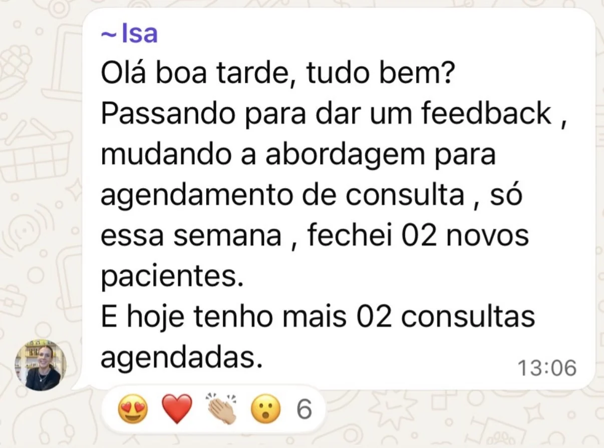 Depoimento de aluna