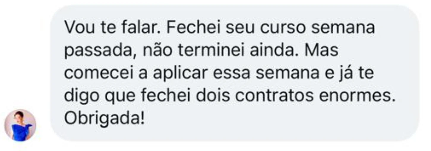 Depoimento de aluna